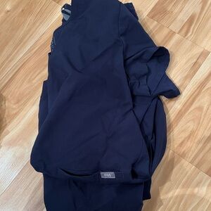 Figs Deep Blue Scrub Top and bottom